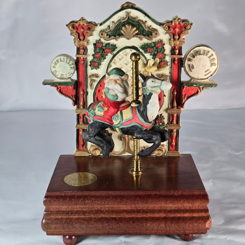 Vtg Elf Carousel Musical Band Organ Jingle Bells Reindeer Box
Willitts Designs